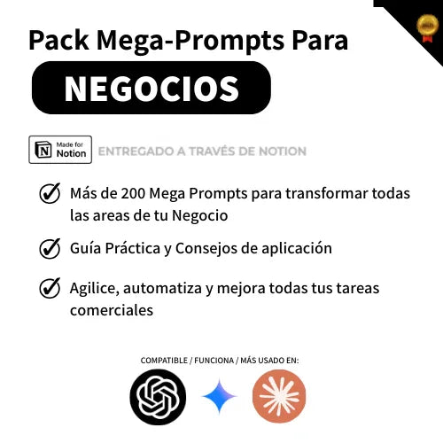 Pack Mega-Prompts Para Negocios - Rey Del Prompt