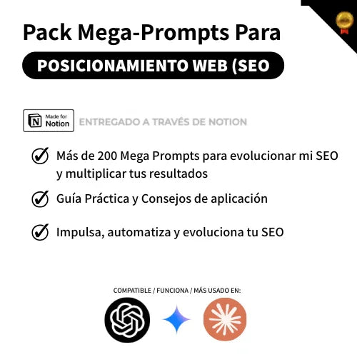 Pack Mega-Prompts Para SEO - Rey Del Prompt